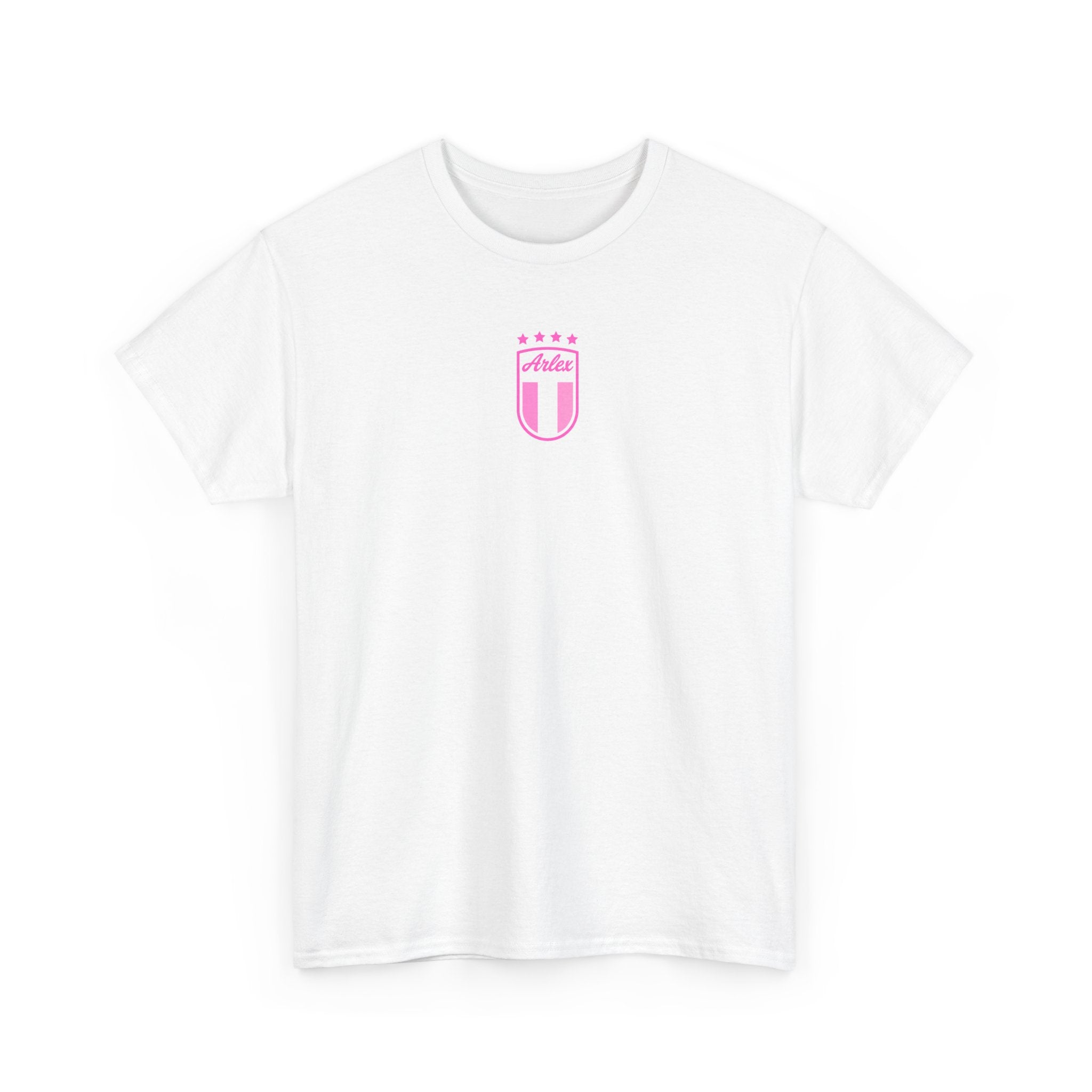 "Forza Azzuri" pink white tee