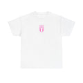 "Forza Azzuri" pink white tee
